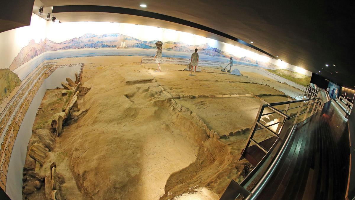 Interior de Salinae, las salinas romanas en el centro de Vigo. // Marta G. Brea