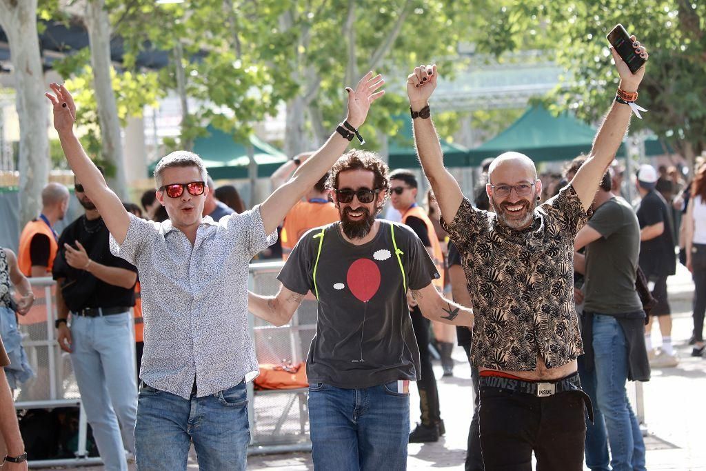 Llegada de los primeros asistentes al Warm Up 2025 (viernes)