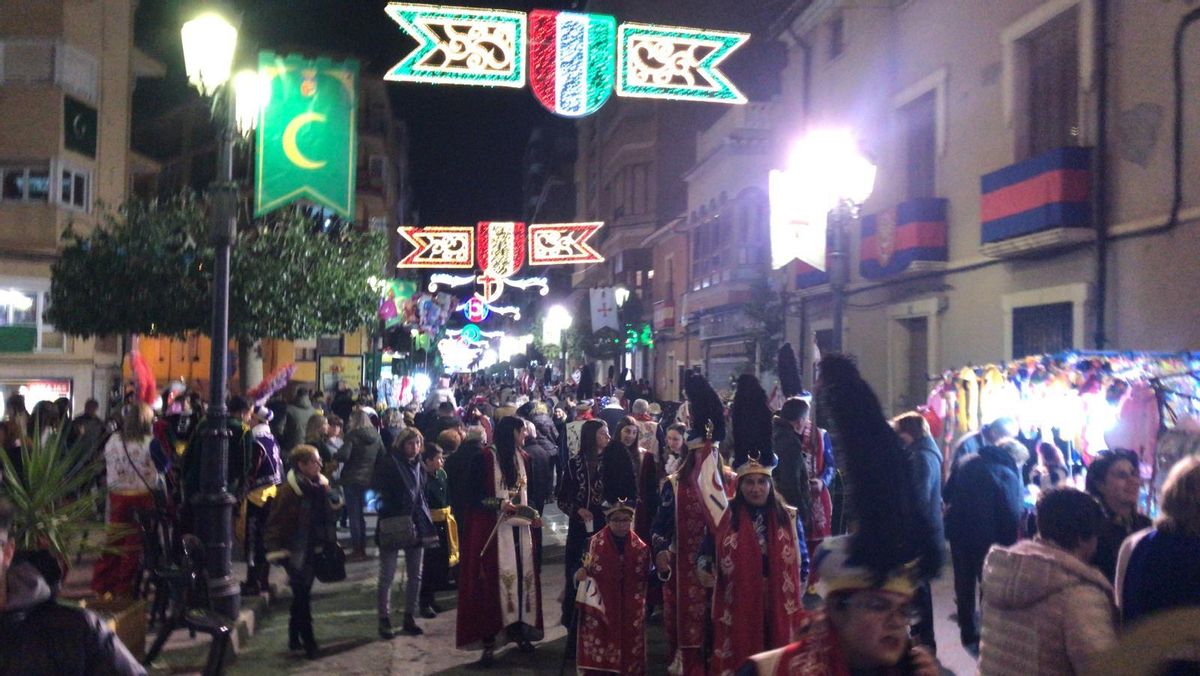 Ambiente este miércoles en las Fiestas de Sax.