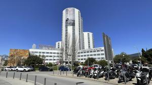 Fachada del Hospital de Bellvitge, en LHospitalet de Llobregat.