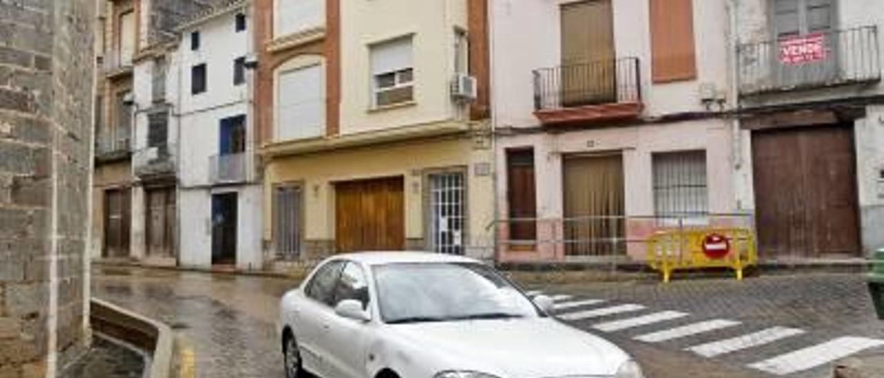 Una vista de la calle València de Sagunt.