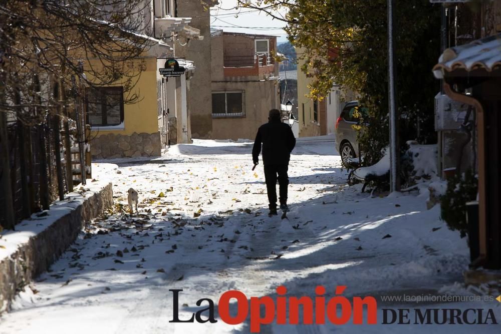 La nieve llega a las pedanías de la comarca del No