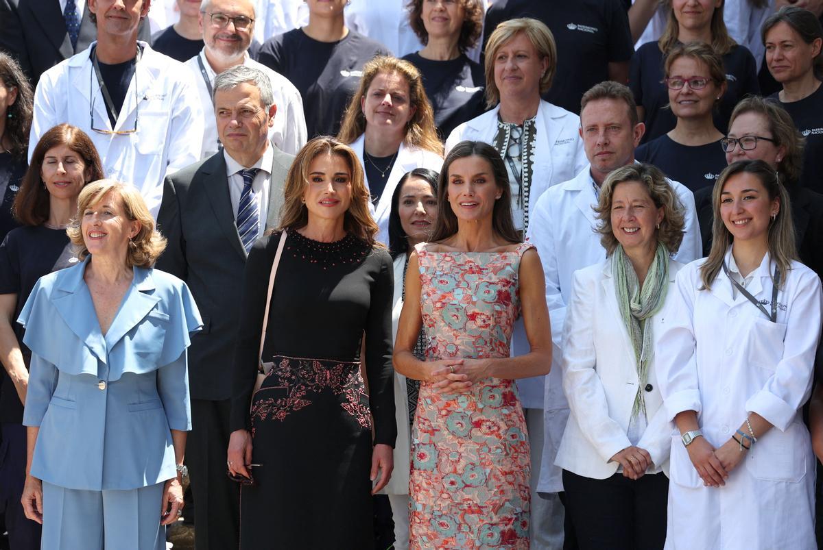 Letizia y Rania de Jordania, encuentro en Madrid