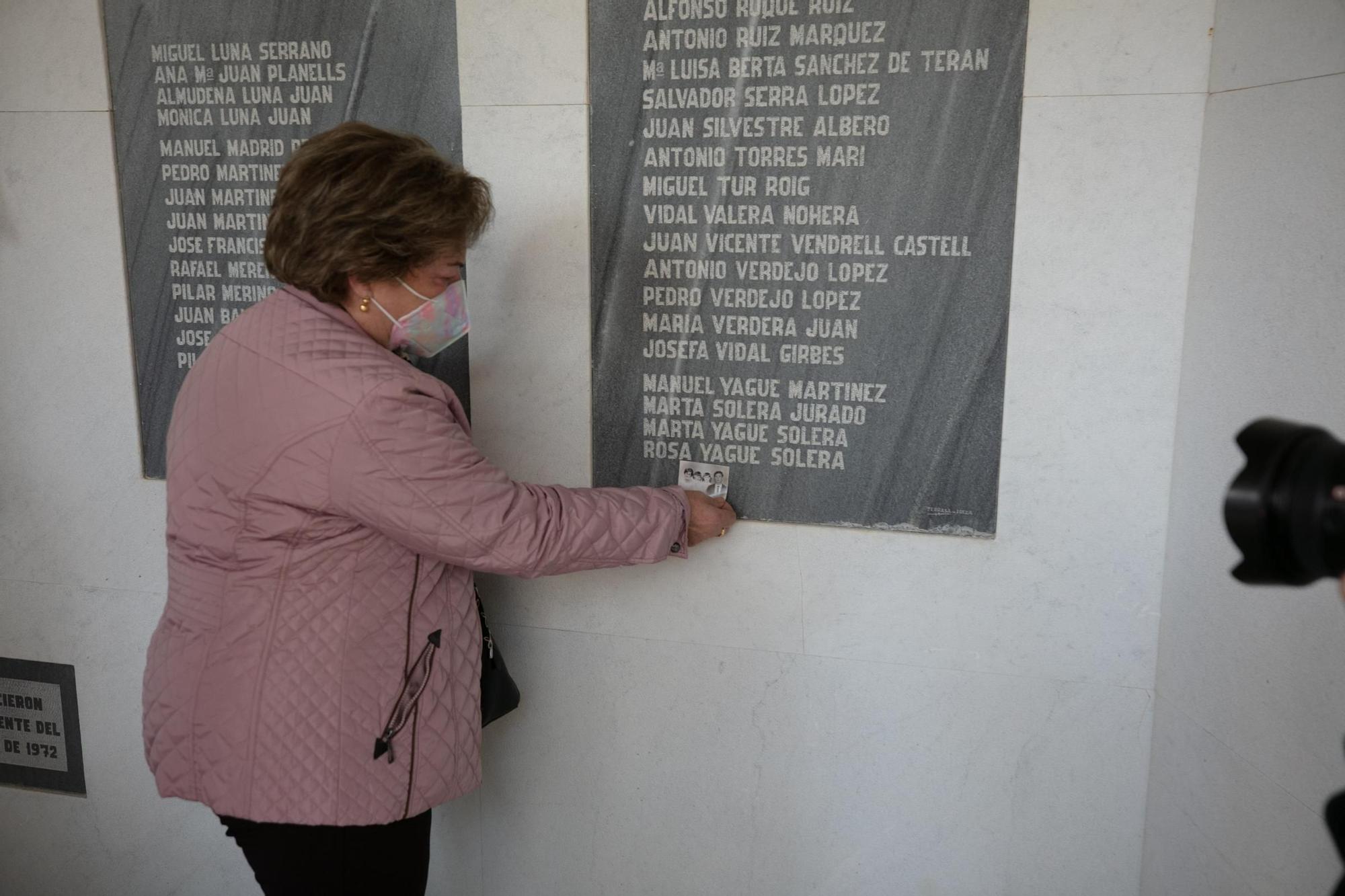 Homenaje a las víctimas del accidente aéreo de ses Roques Altes