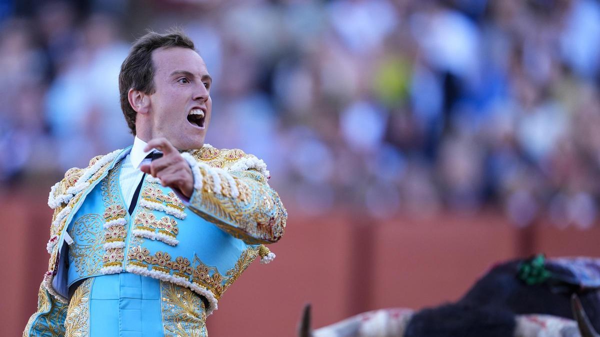 El torero valenciano Román, ayer en Sevilla.