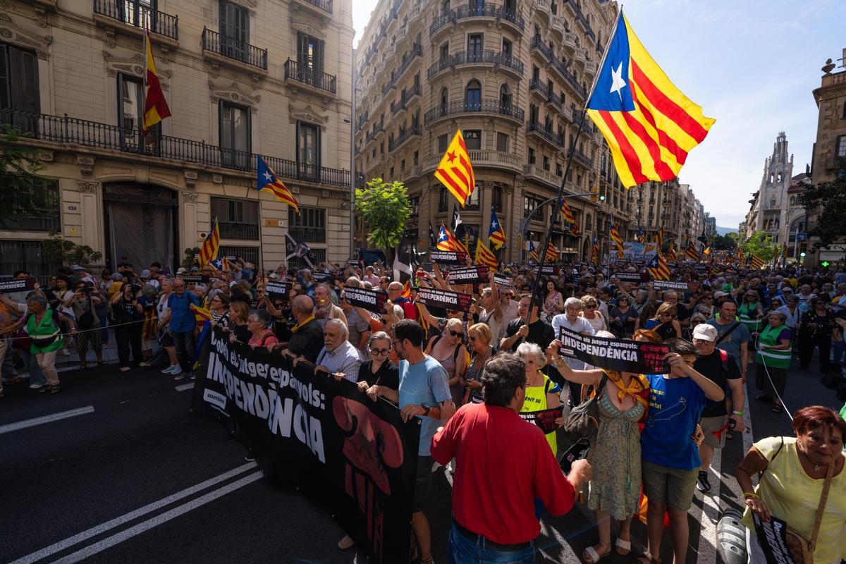 Manifestación de la ANC este sábado en Barcelona