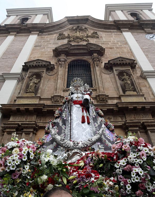 Bajada de la Virgen de la Fuensanta desde su Santuario hasta el templo catedralicio de Murcia