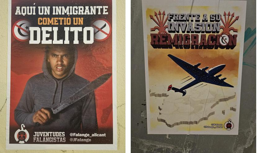 Carteles xenófobos y racistas en plazas y parques de Alicante, Mutxamel y Sant Joan