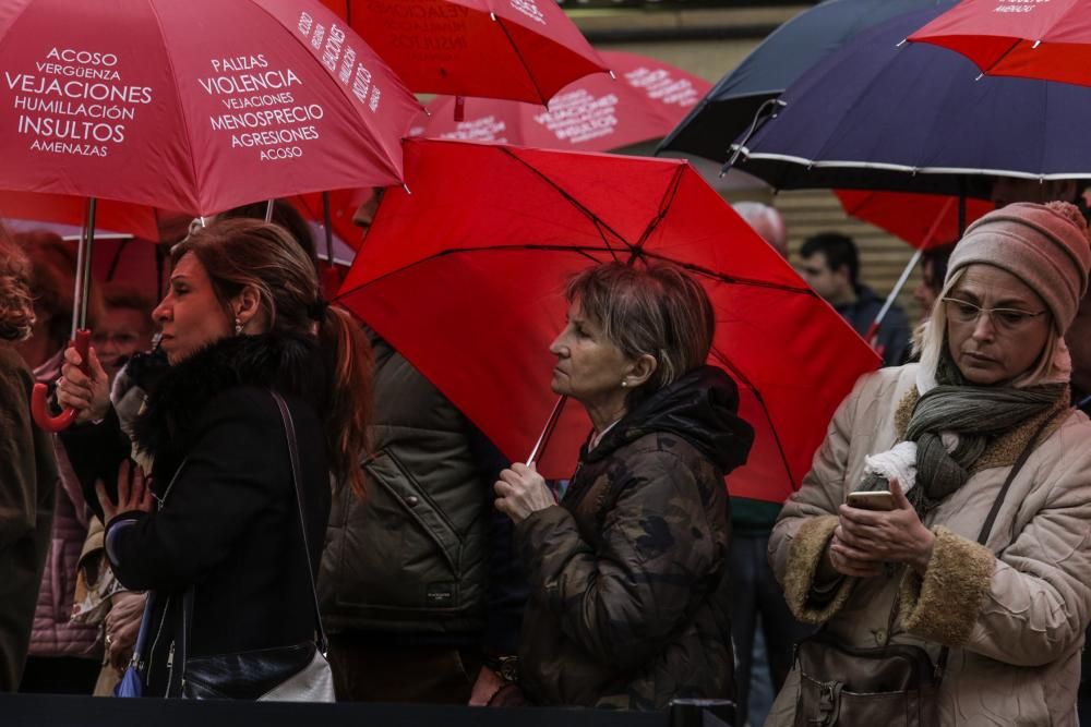 Actos de protesta en Oviedo contra la violencia machista