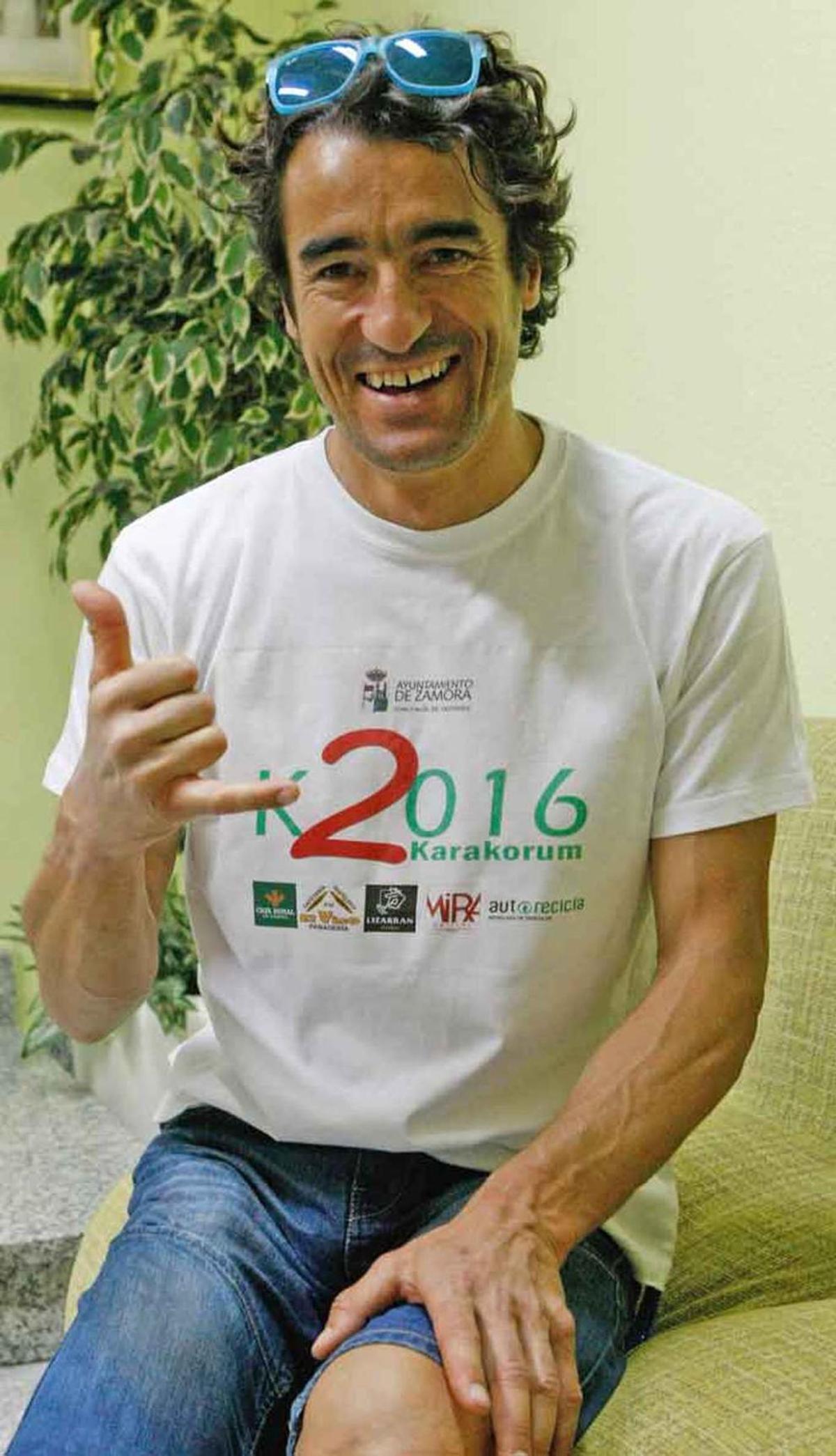 Martín Ramos ya pisa a más de 6.000 metros de altura
