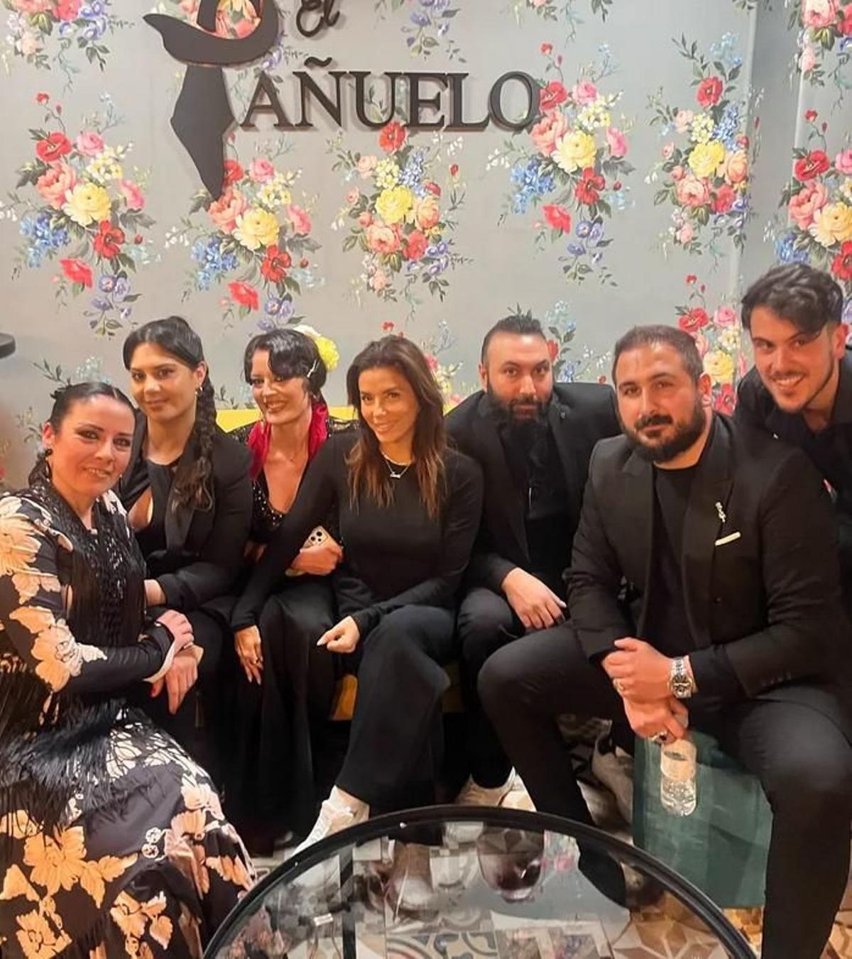 Eva Longoria en el tablao El Pañuelo, en Córdoba.