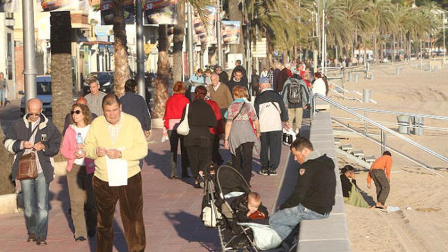 El passeig de Lloret, a ple hivern.