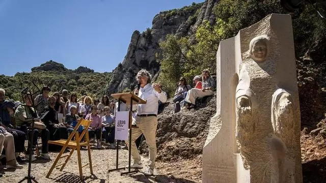 Inauguració de l'escultura de Joaquima de Vedruna a Montserrat