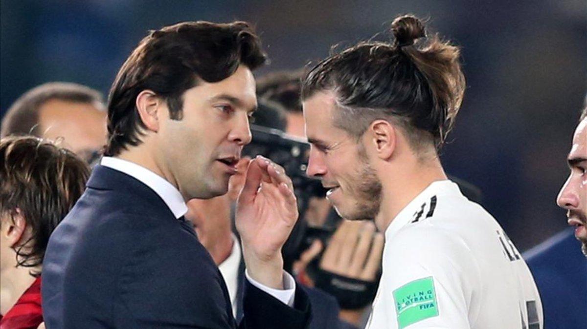 Solari felicitó a Bale por su partidazo