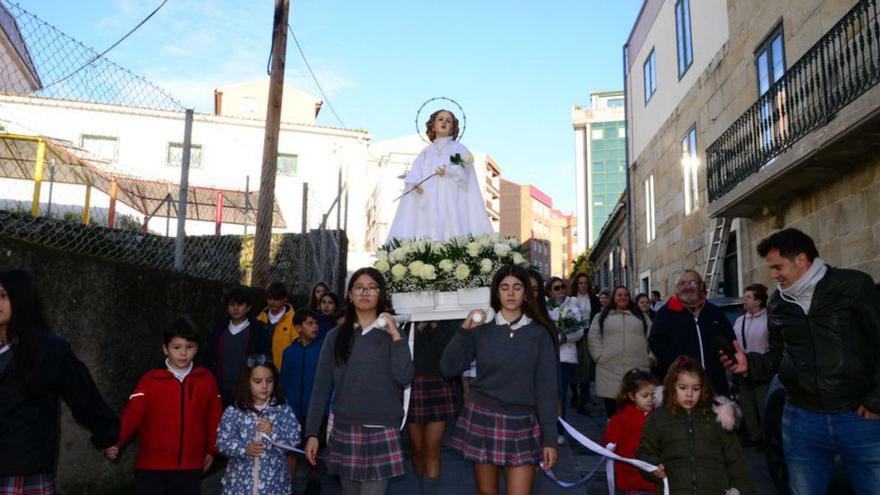 Un momento de la procesión de la «Nena María». | G.N.