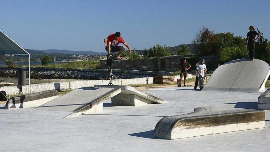 El &quot;Sakatepark&quot; de As Besadas, en O Grove. // Muñiz