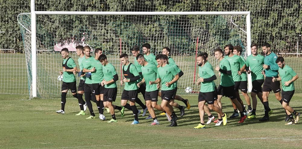 Primera jornada de Juan Merino como entrenador del Córdoba CF.