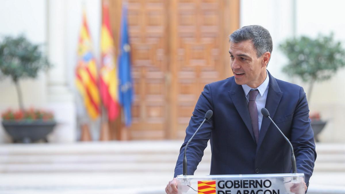 Pedro Sánchez se reúne con Javier Lambán por la candidatura de los Juegos de Invierno 2030