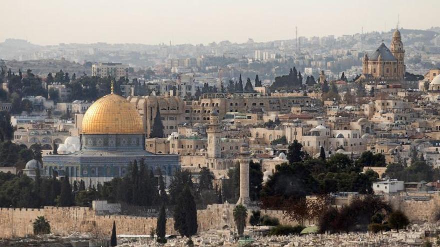 Vista de la ciudad vieja de Jerusalén.