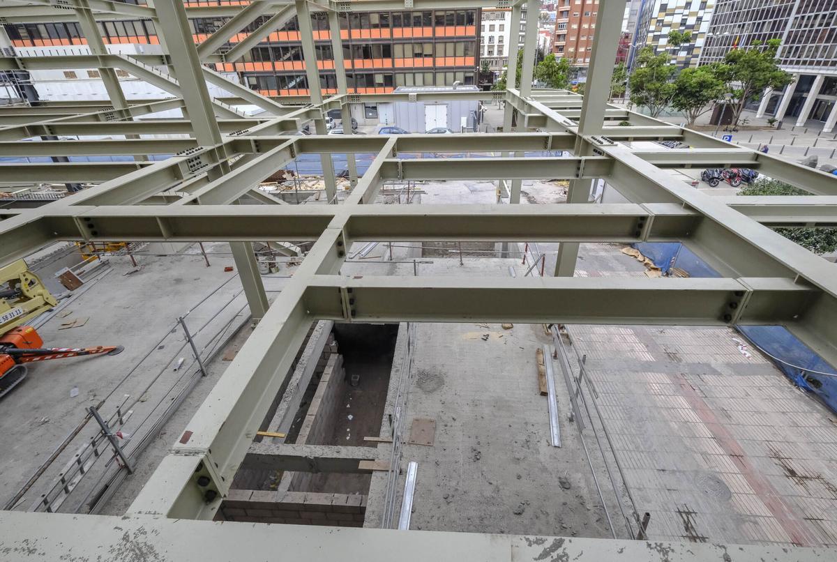 Obras en el Centro Insular de Deportes en Las Palmas de Gran Canaria