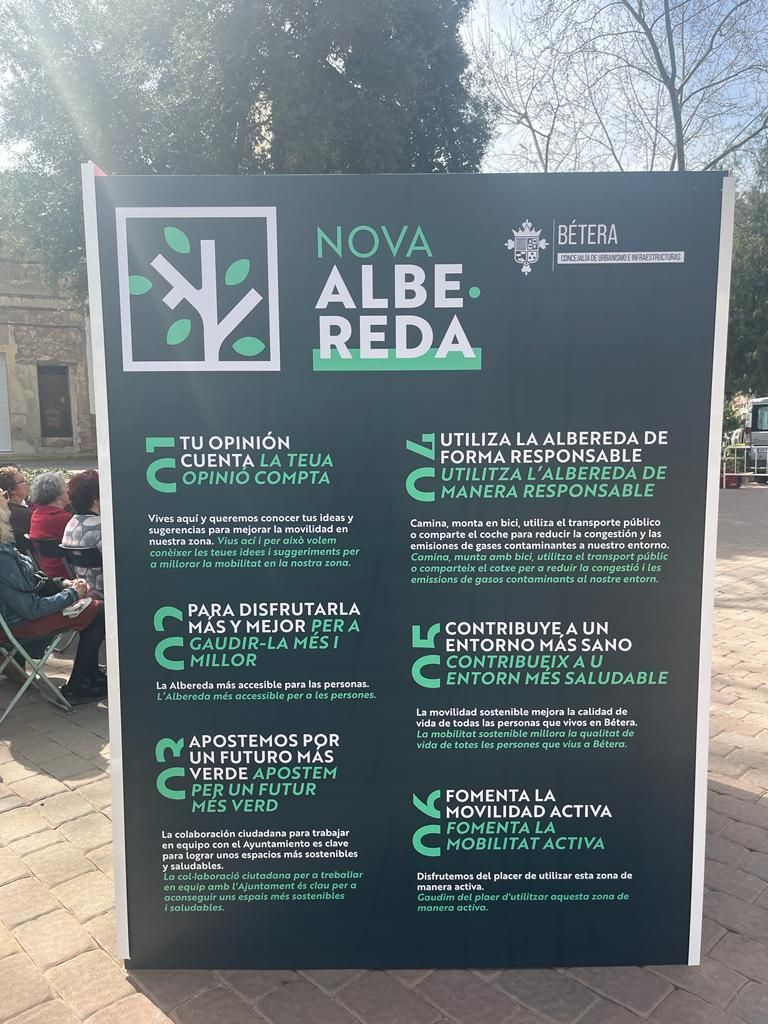 Presentación de los siete proyectos para reformar l'Albereda a través de un proceso de participación ciudadana.