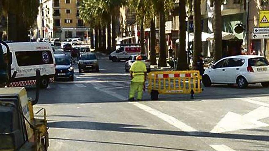 Reasfaltan la avenida de Lluc de Inca