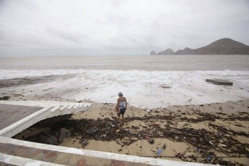 Imágenes del huracán Odile a su paso por México.