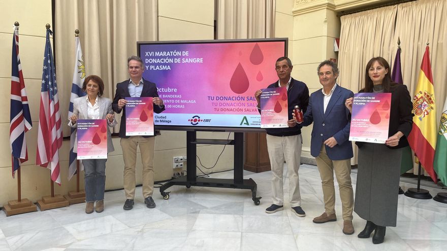 Presentación del Maratón de Donación de Sangre en Málaga