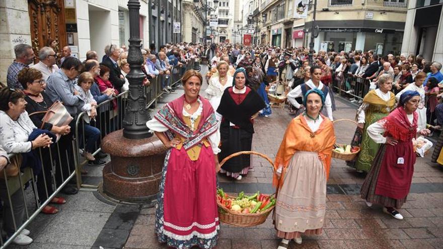 La virgen recibe las mejores viandas