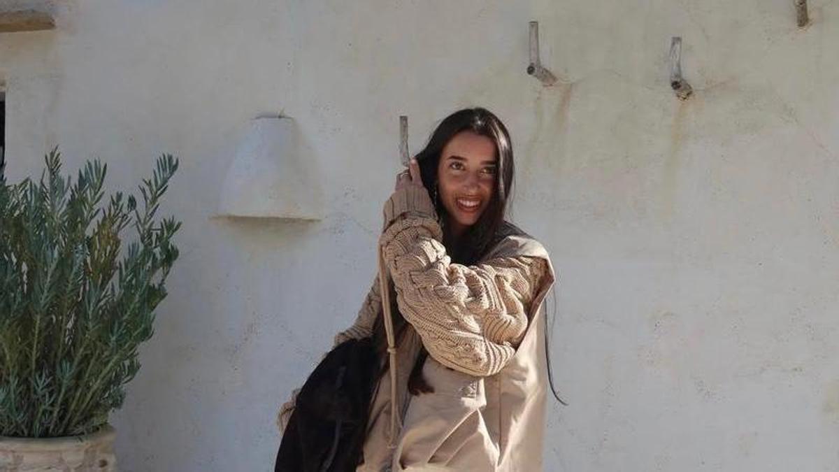 María Monfort, durante sus vacaciones en Ibiza en Semana Santa.