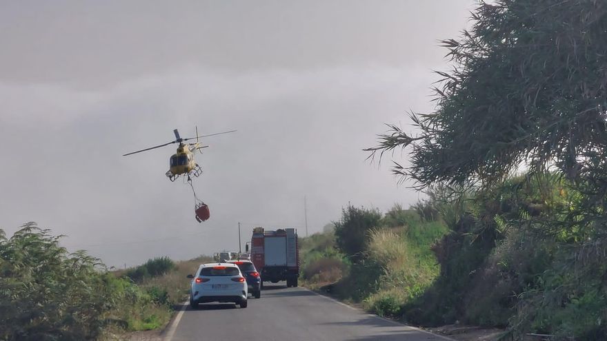 Estabilizado el incendio forestal declarado en Los Realejos