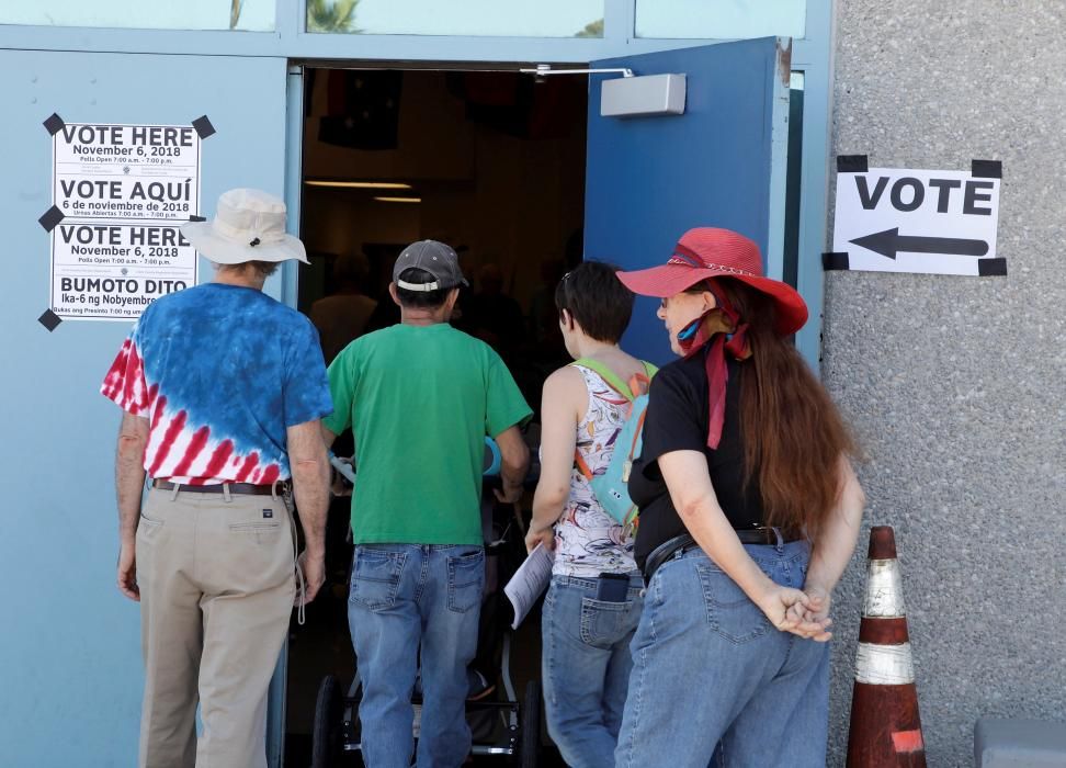 La jornada electoral en EEUU, en imágenes