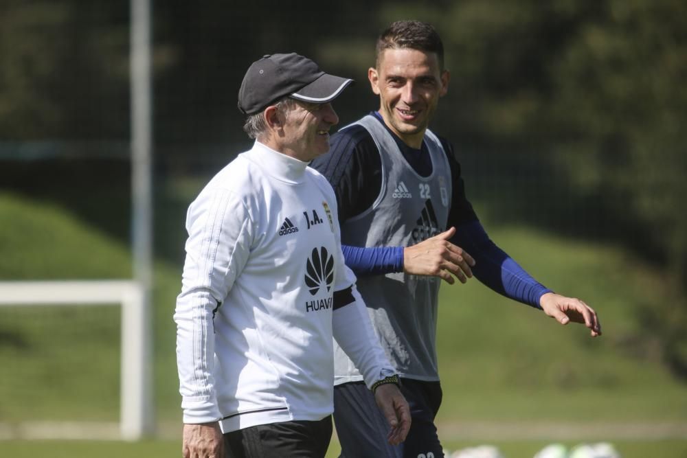 Entrenamiento del Real Oviedo.