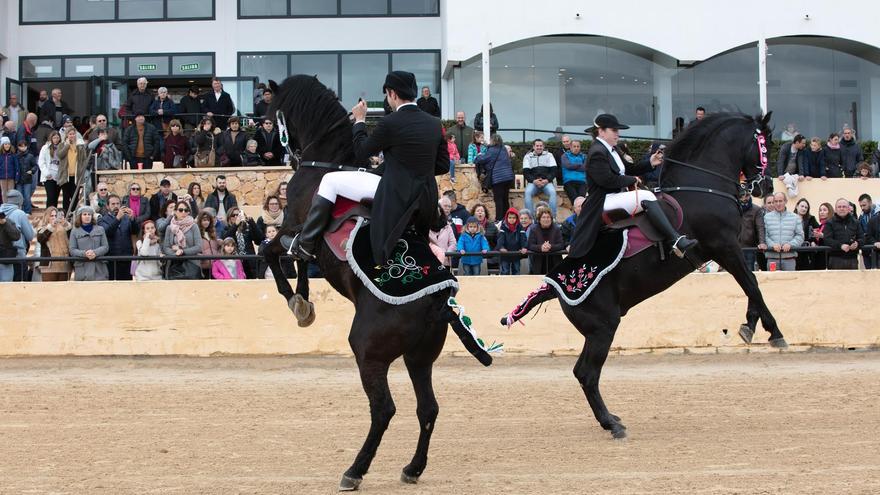 Galería de imágenes del espectáculo de doma menorquina en Ibiza