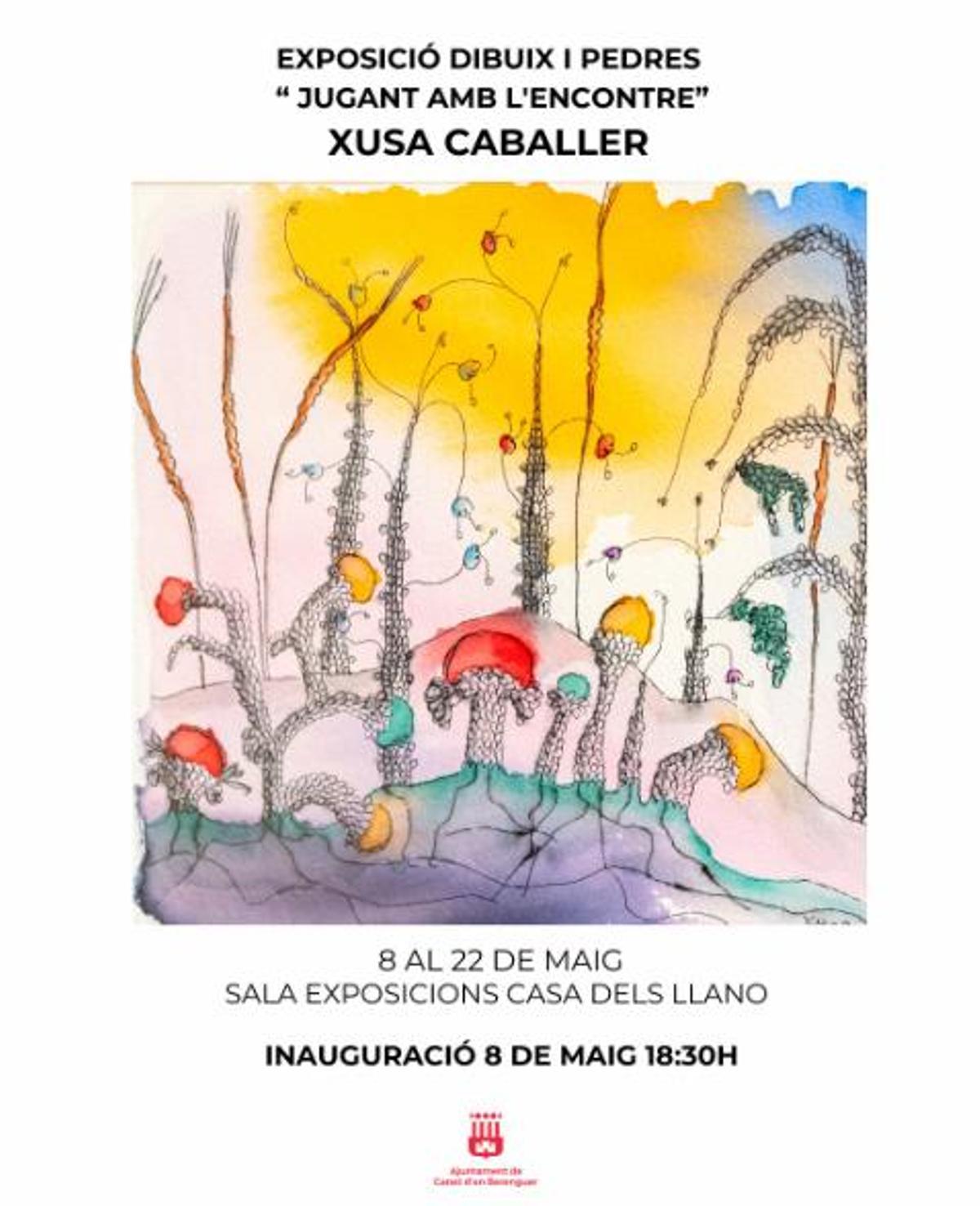 Cartel exposición Xusa Caballer en Canet.