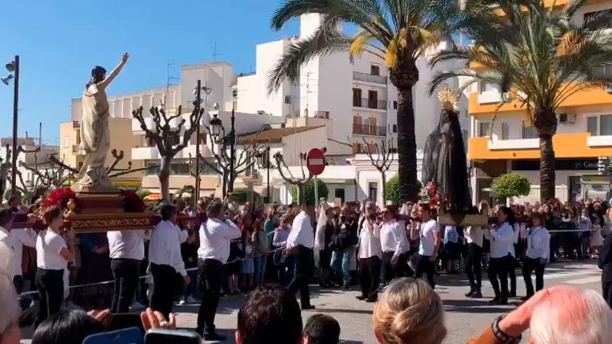 Santo Encuentro en el Domingo de Resurrección de Santa Eulària