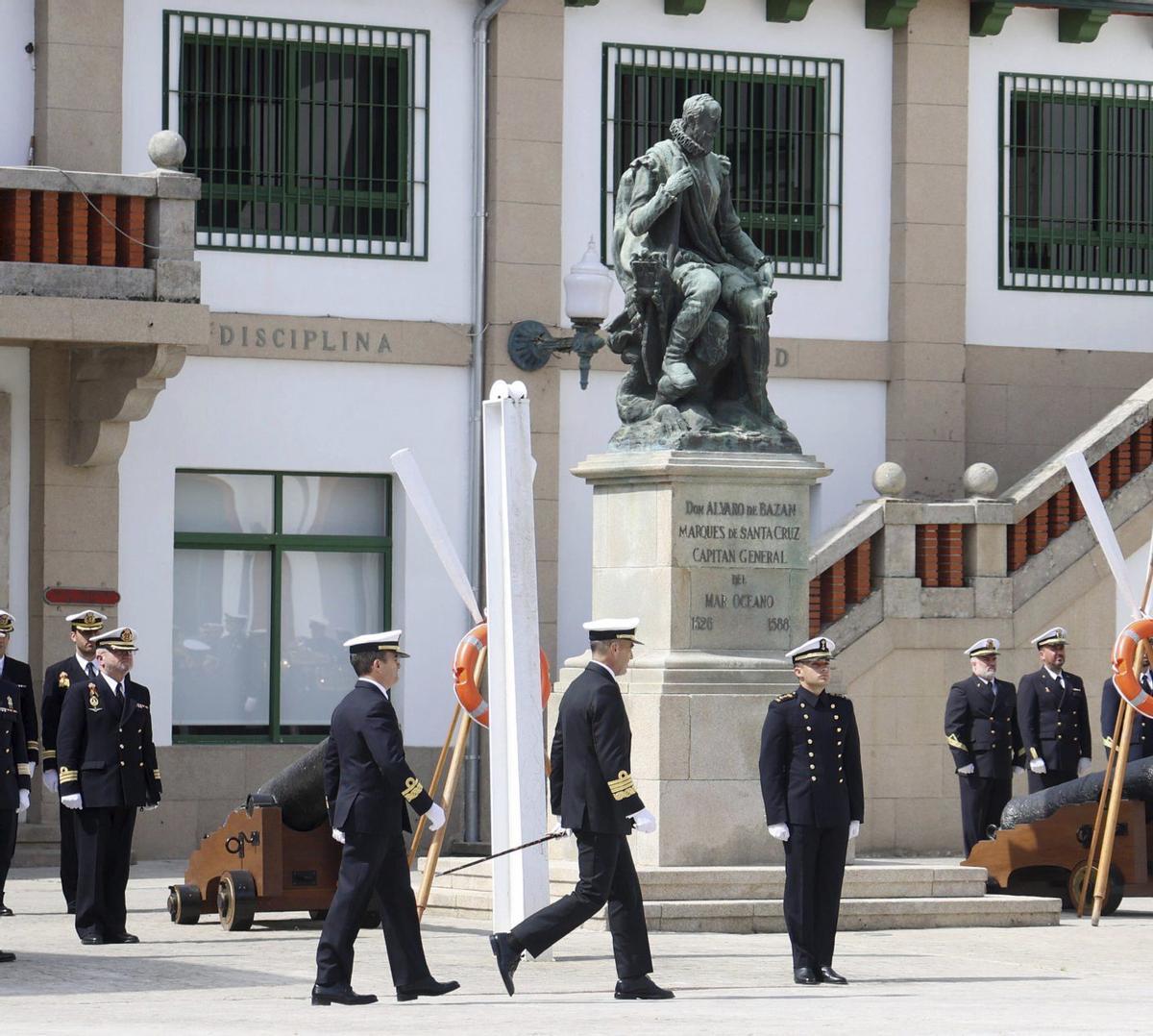 La ceremonia se realizó en el patio que lleva el nombre de Álvaro de Bazán.