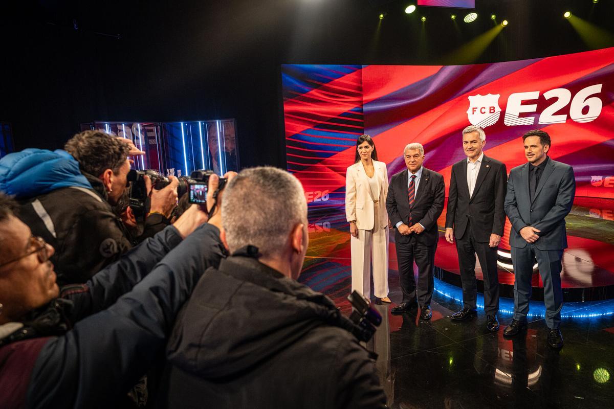 Debate elecciones a la presidencia del Barça en TV3 entre Joan Laporta y Víctor Font.