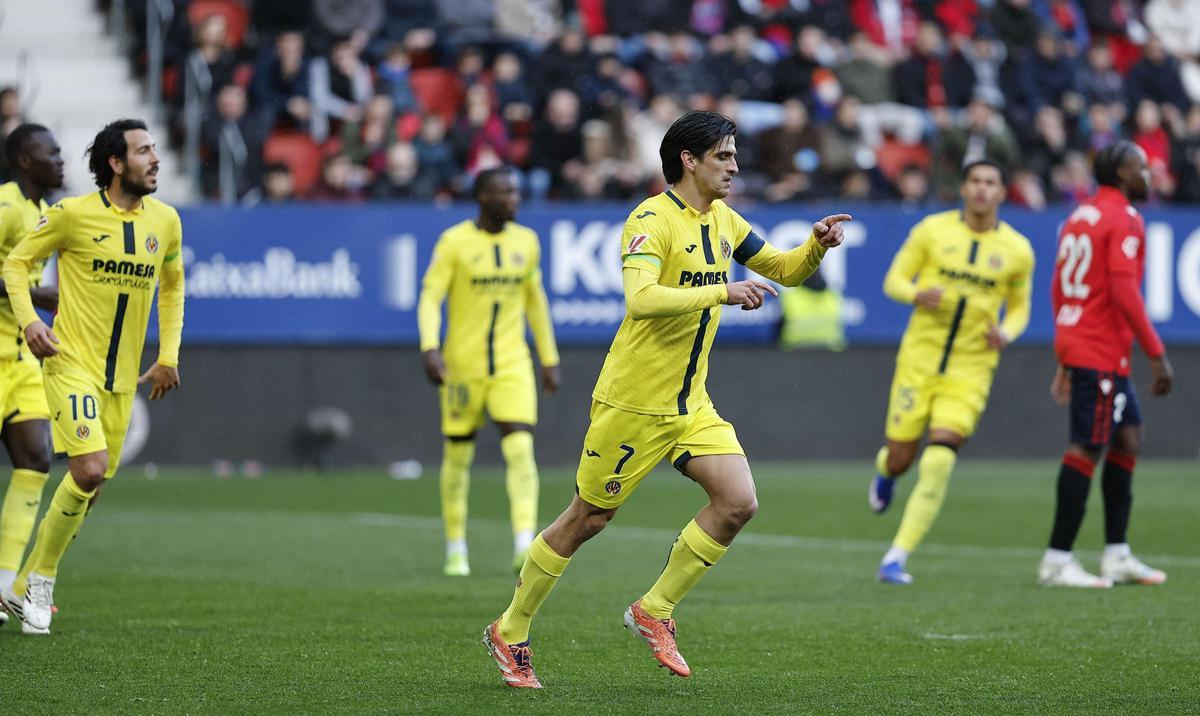 Gerard Moreno anotó los dos goles del Villarreal en el campo del Osasuna.
