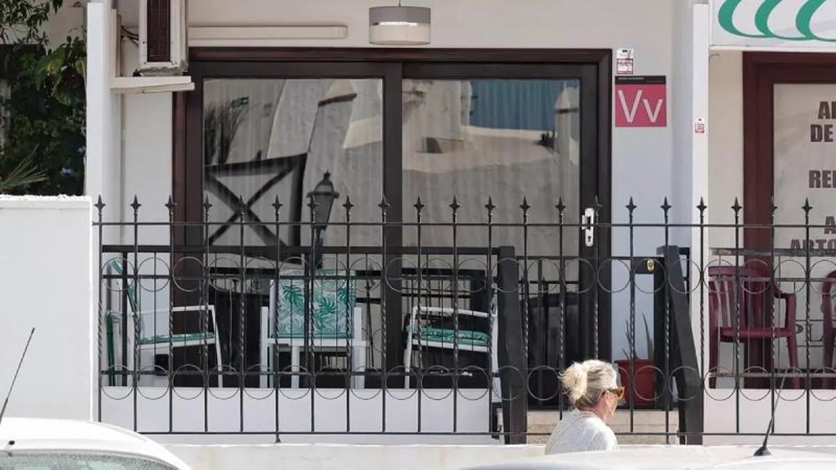 La terraza de una vivienda vacacional en Canarias.