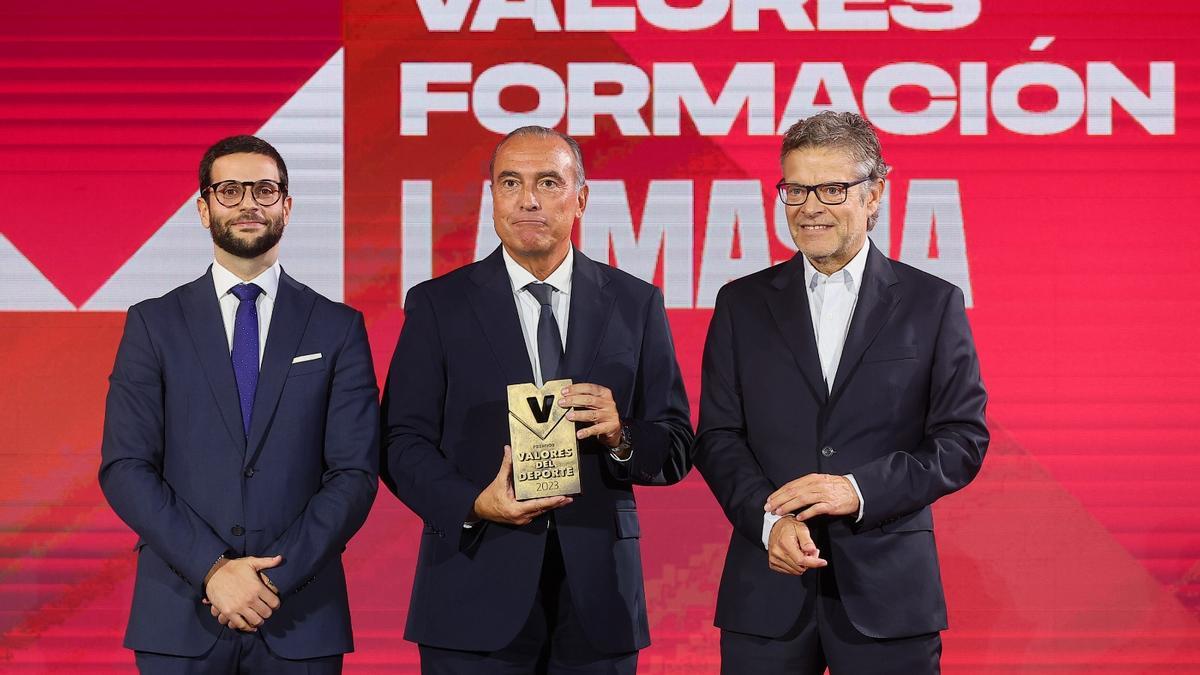 VI Gala Valores Deporte - La Masia, Premio Valores Formación: "La Masia es el corazón del FC Barcelona"