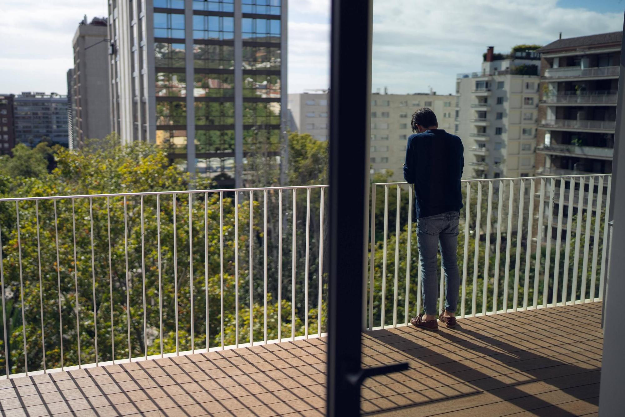 La terraza de uno de los pisos que abrirá puertas en el 48h Open House de Barcelona.