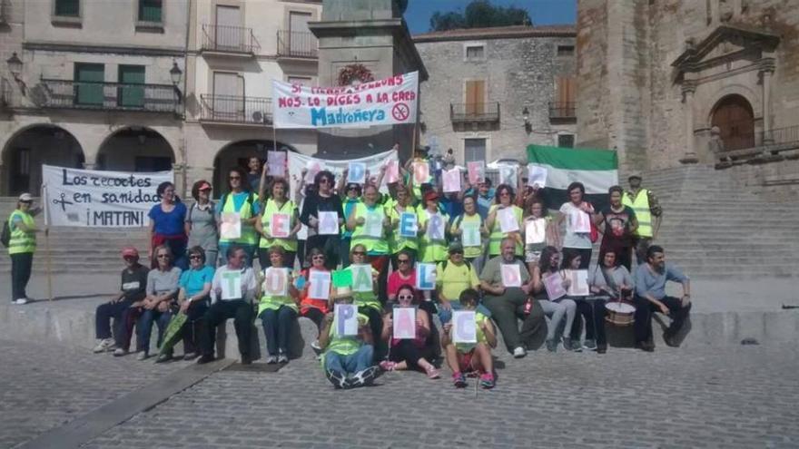 La plataforma ciudadana marcha a Trujillo por el PAC