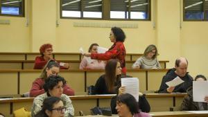 Aspirantes durante unas oposiciones del SES, en una imagen de archivo.