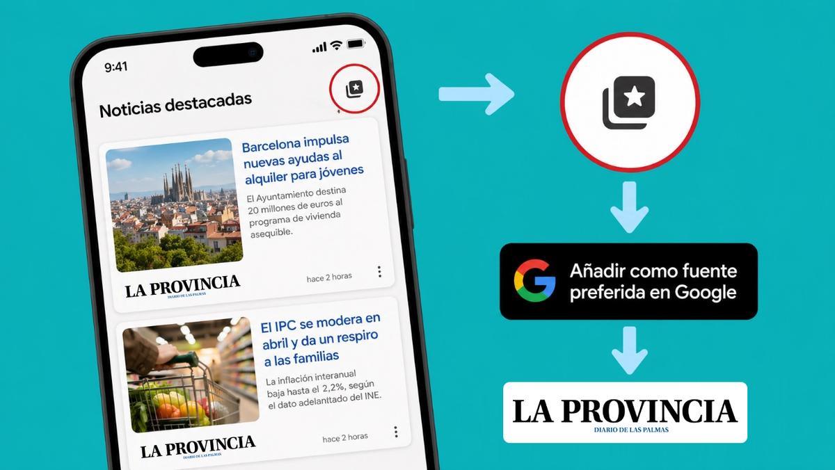 Añade a La Provincia como fuente preferida en Google.