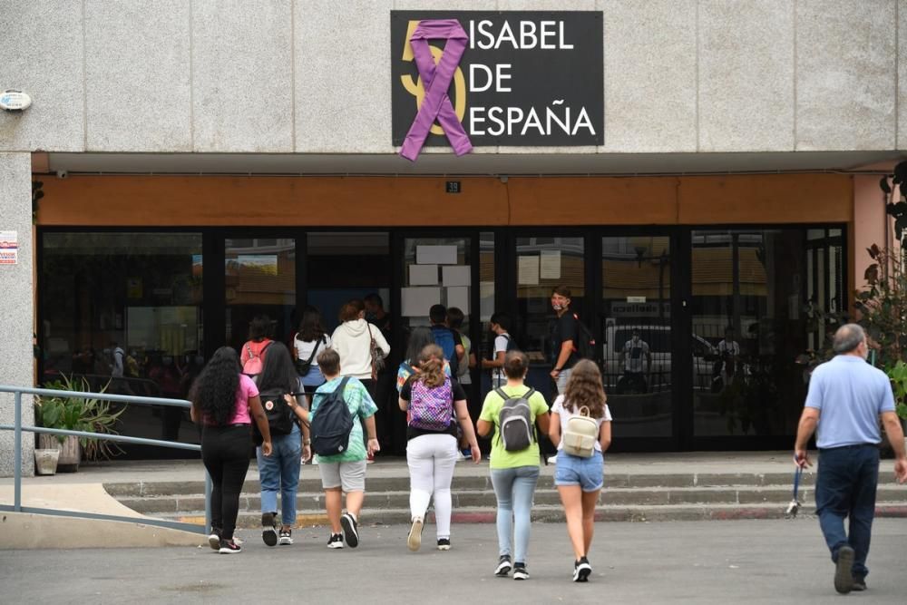 Vuelta al cole de los alumnos de Secundaria