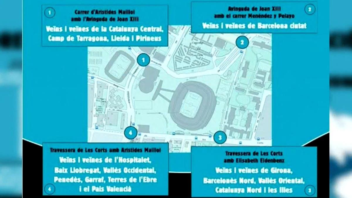 Tsunami Democràtic convoca una concentración ante el Camp Nou antes del Barça-Madrid.