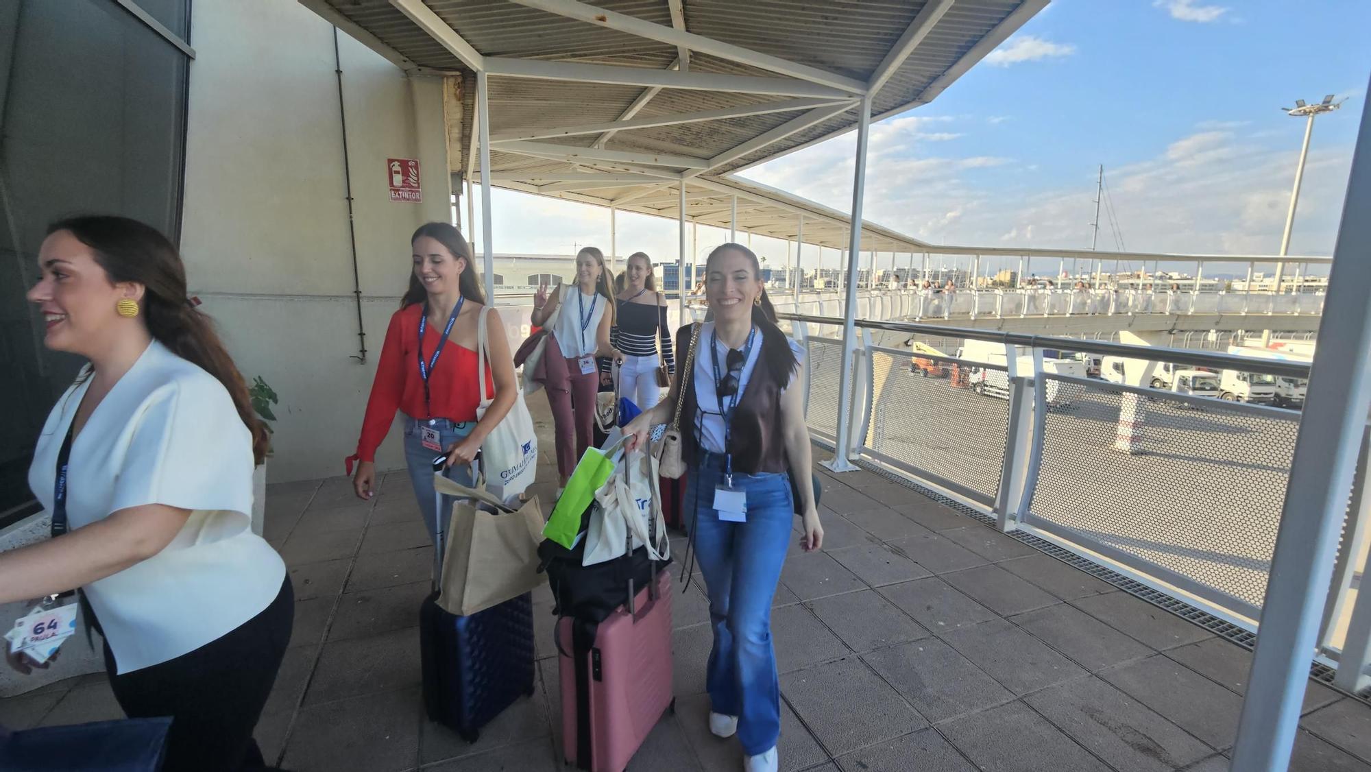 Fin del camino. Las falleras de 2024 y 2025 finalizan la escapada a Ibiza