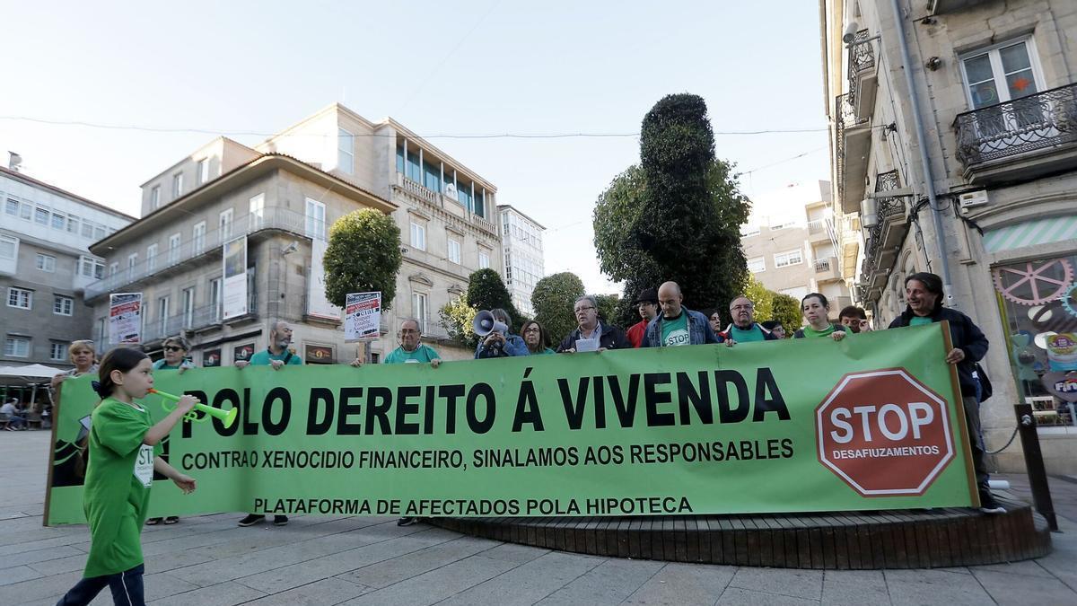 Protesta de Stop Antidesahucios.