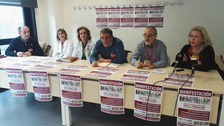 Representantes de la junta de personal del área sanitaria de Vigo. // FdV